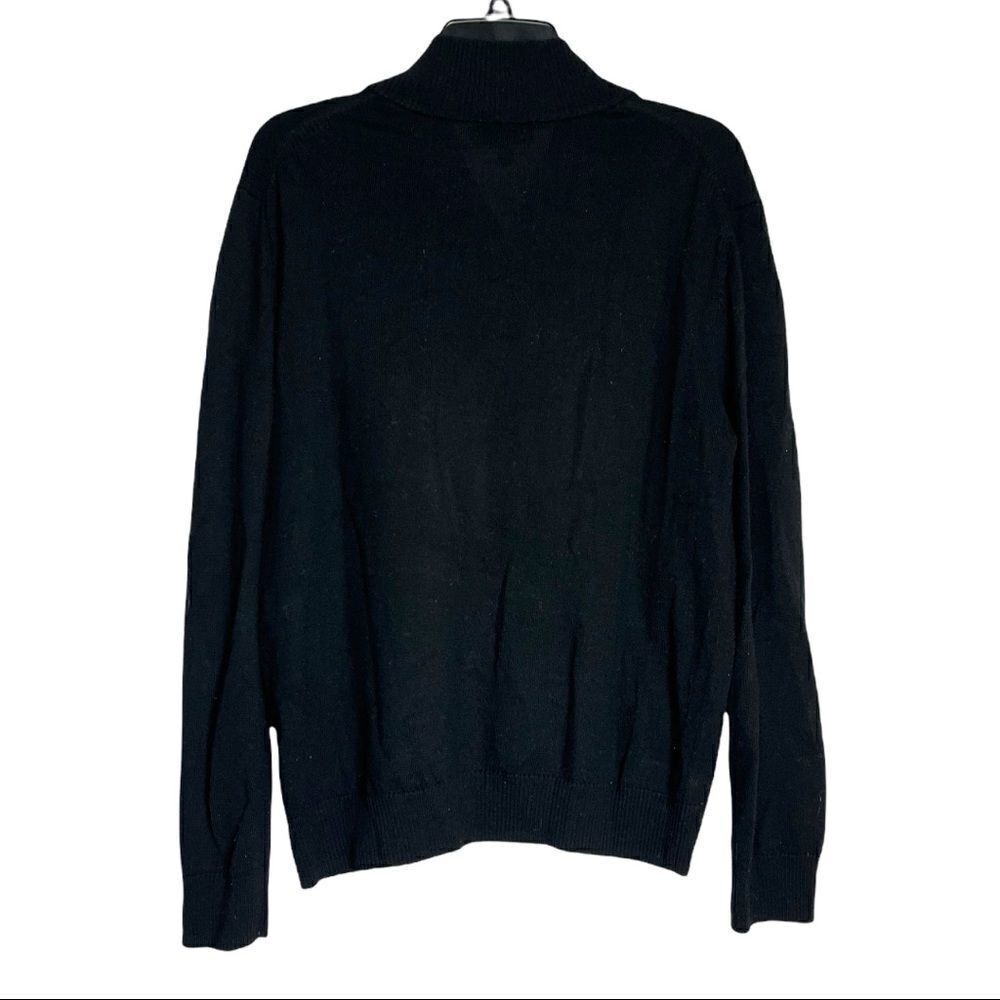 Express Merino Wool Cardigan Pullover Black Size L - Picture 2 of 4